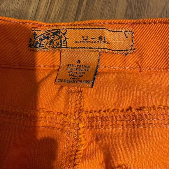 U-51 size 9 orange jeans - Picture 5 of 6